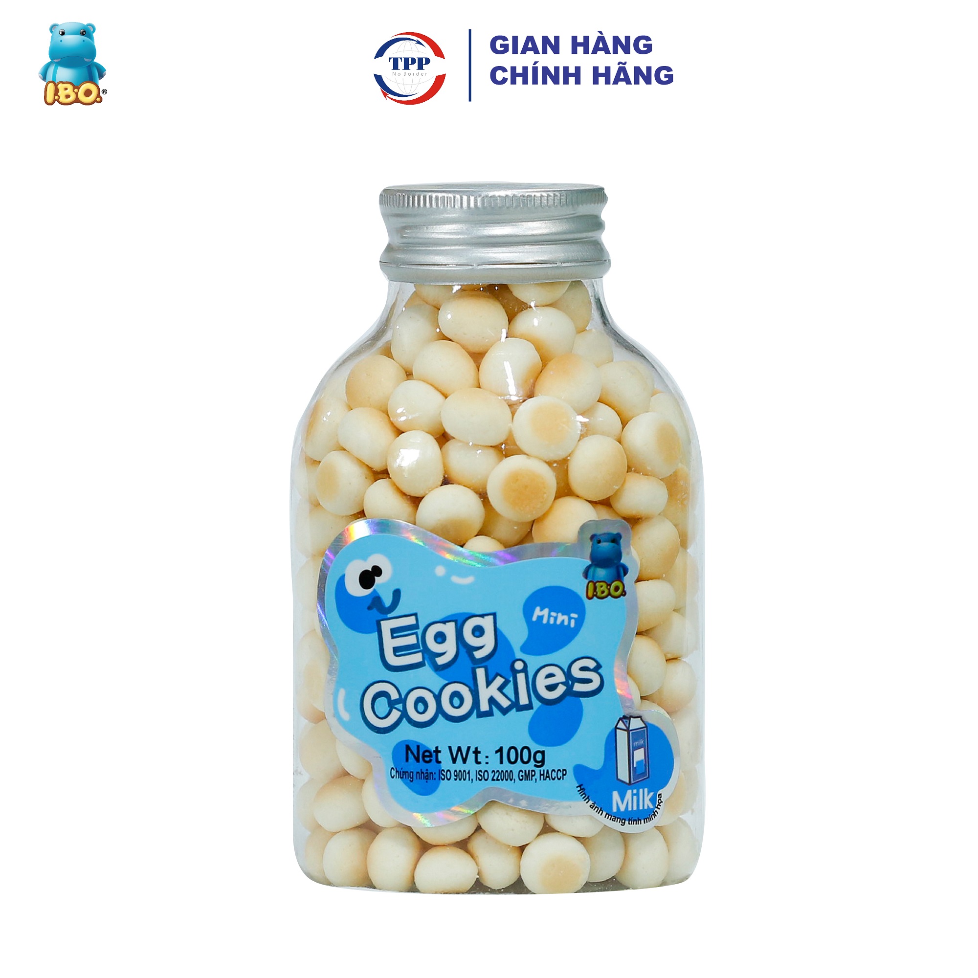 I.b.o bánh trứng mini vị sữa 100gr