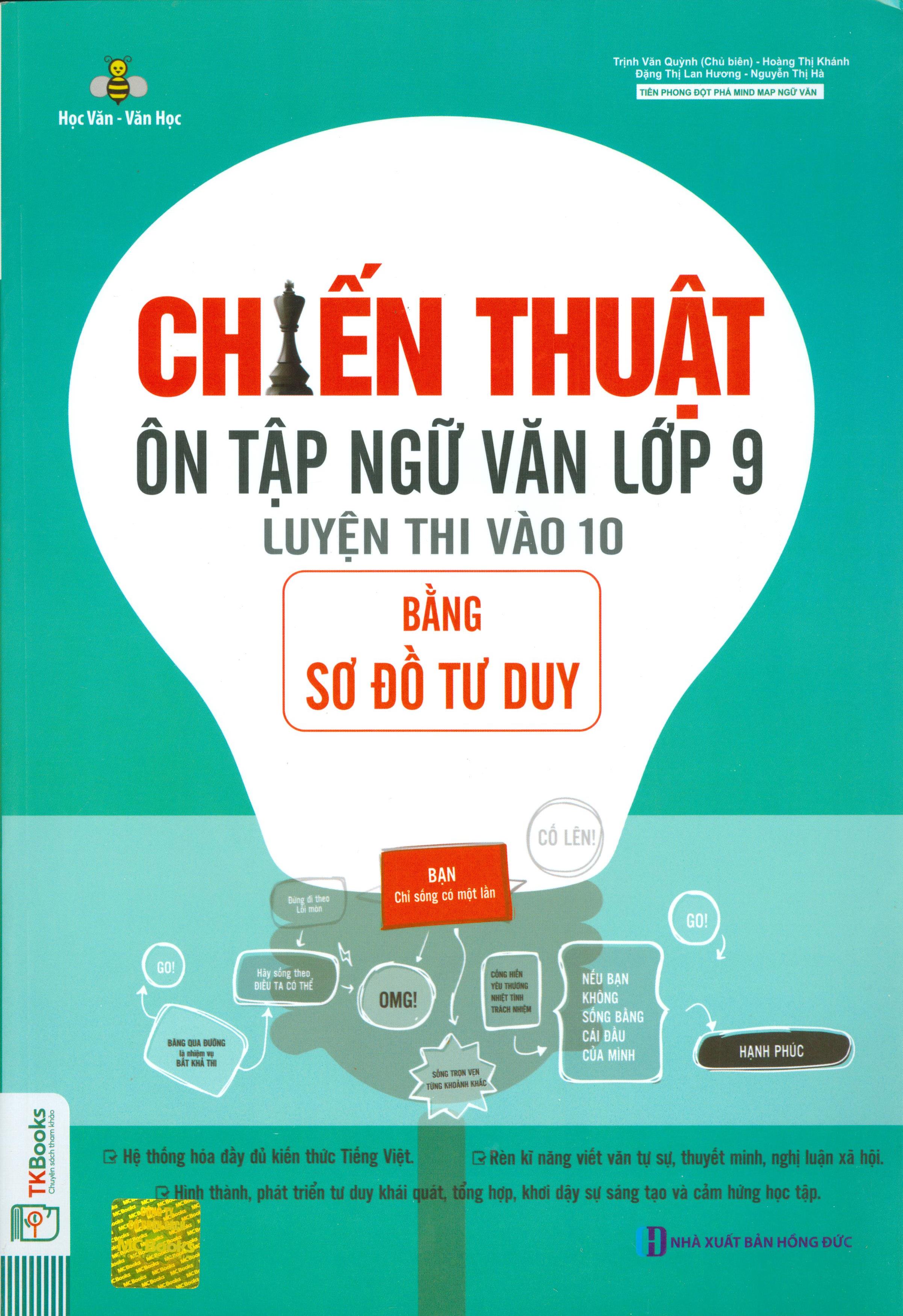 Chiến thuật ôn tập ngữ văn lớp 9 - luyện thi vào 10 bằng sơ đồ tư duy