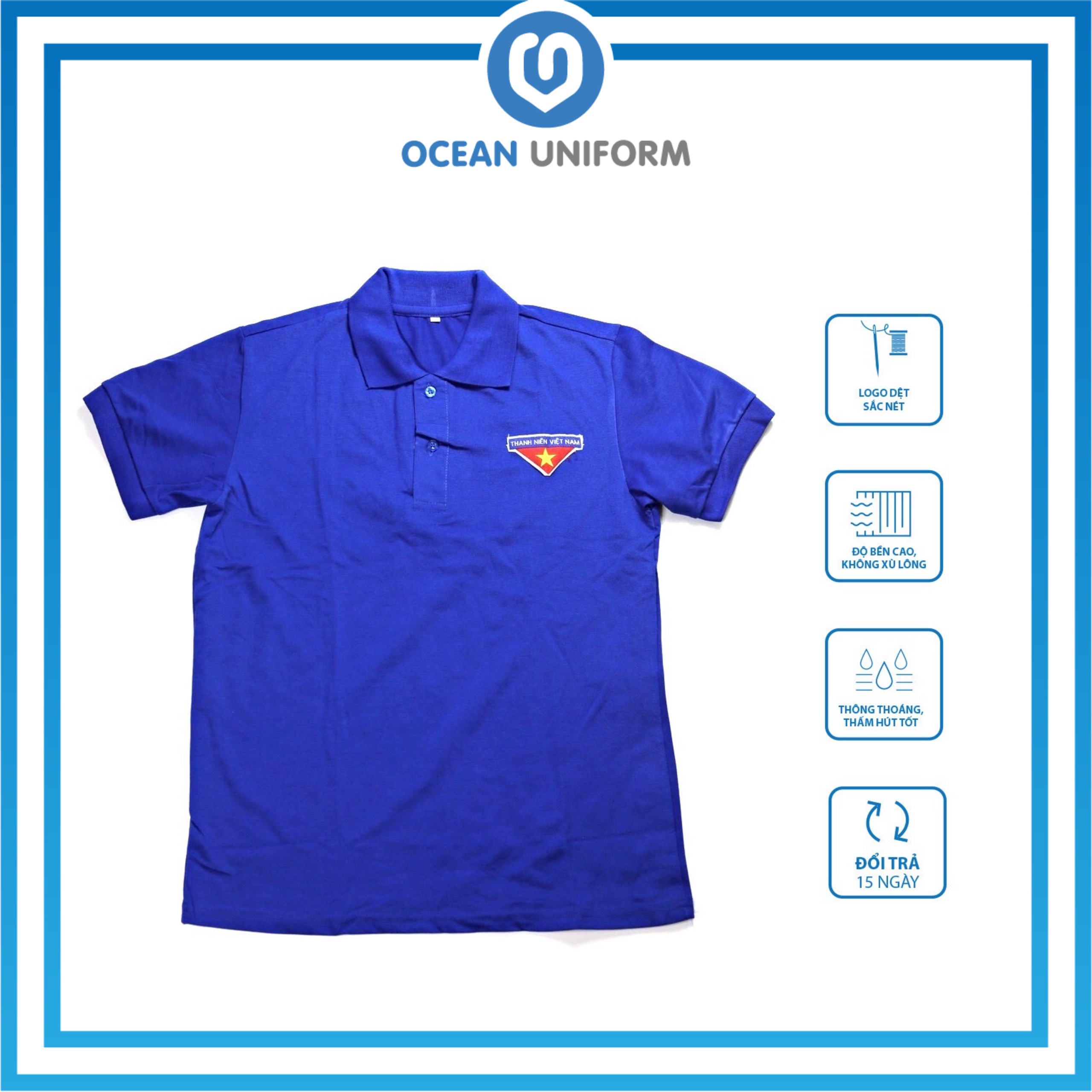 [OCEAN UNIFORM] Áo thun đồng phục nam nữ đoàn thanh niên - Nữ - hàng thường