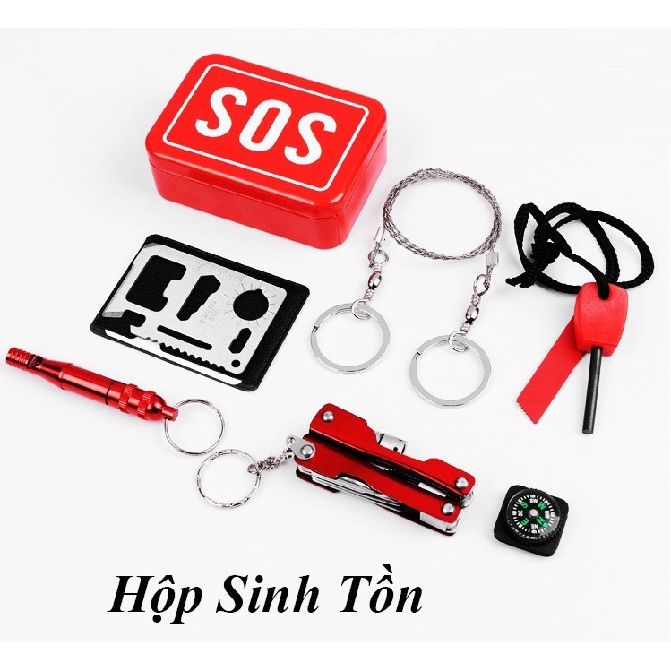 Hộp sinh tồn, dã ngoại SOS Phụ kiện phượt thủ