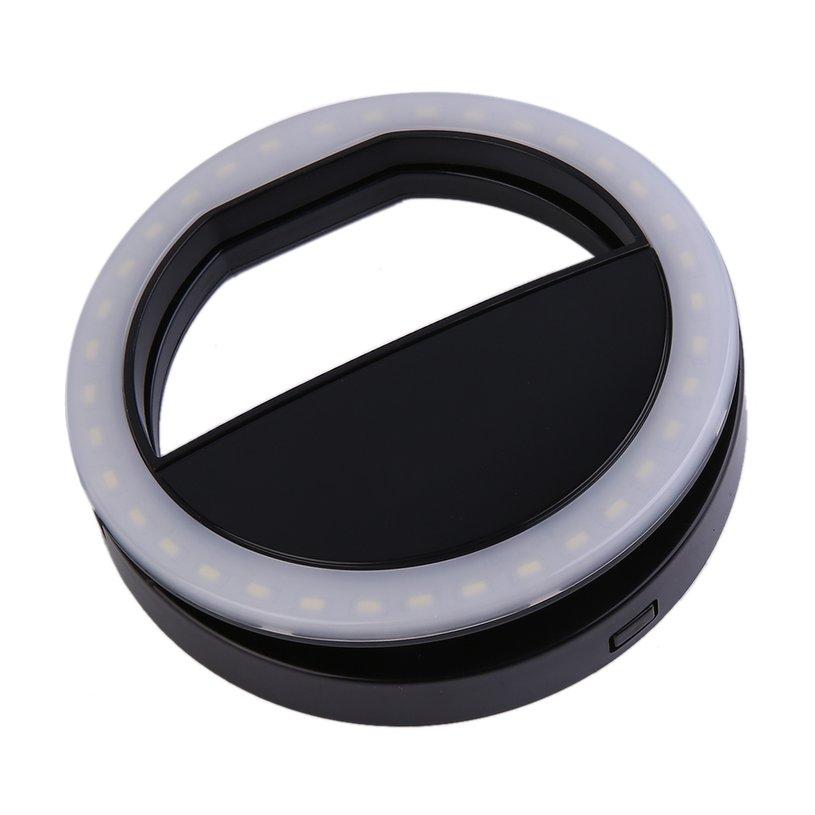 Xin kẹp điện thoại di động, đèn flash tự động led selfie, dành cho điện thoại thông minh camera mini chụp ảnh tự sướng dạng tròn tiện dụng đèn flash