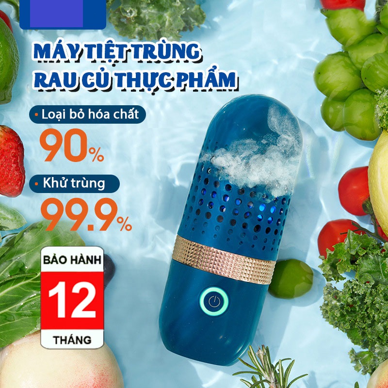 Máy khử trùng, tiệt trùng thực phẩm -rửa trái cây, rau củ quả, thịt, cá - Loại bỏ dư lượng thuốc bảo vệ thực vật - Dolpn