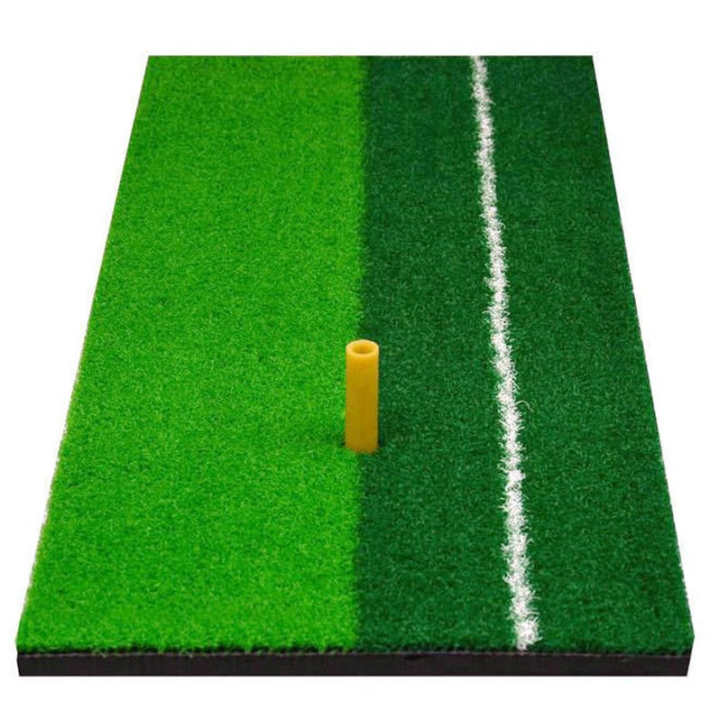 Thảm tập Golf 2 màu 30cmx60cm + tặng kèm Tee - Golf Hitting Mats - Artificial Turf Mat for Indoor/Outdoor Practice, Includes 1 Rubber Tees