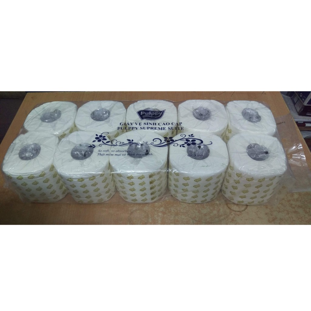 Giấy vệ sinh cao cấp 3 lớp Pulppy Supreme Suite