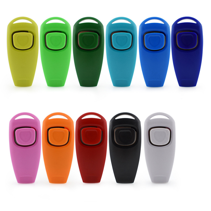 Clicker huấn luyện cho chó, mèo và vẹt, clicker kết hợp còi 2 in 1, chó sủa kiểm soát