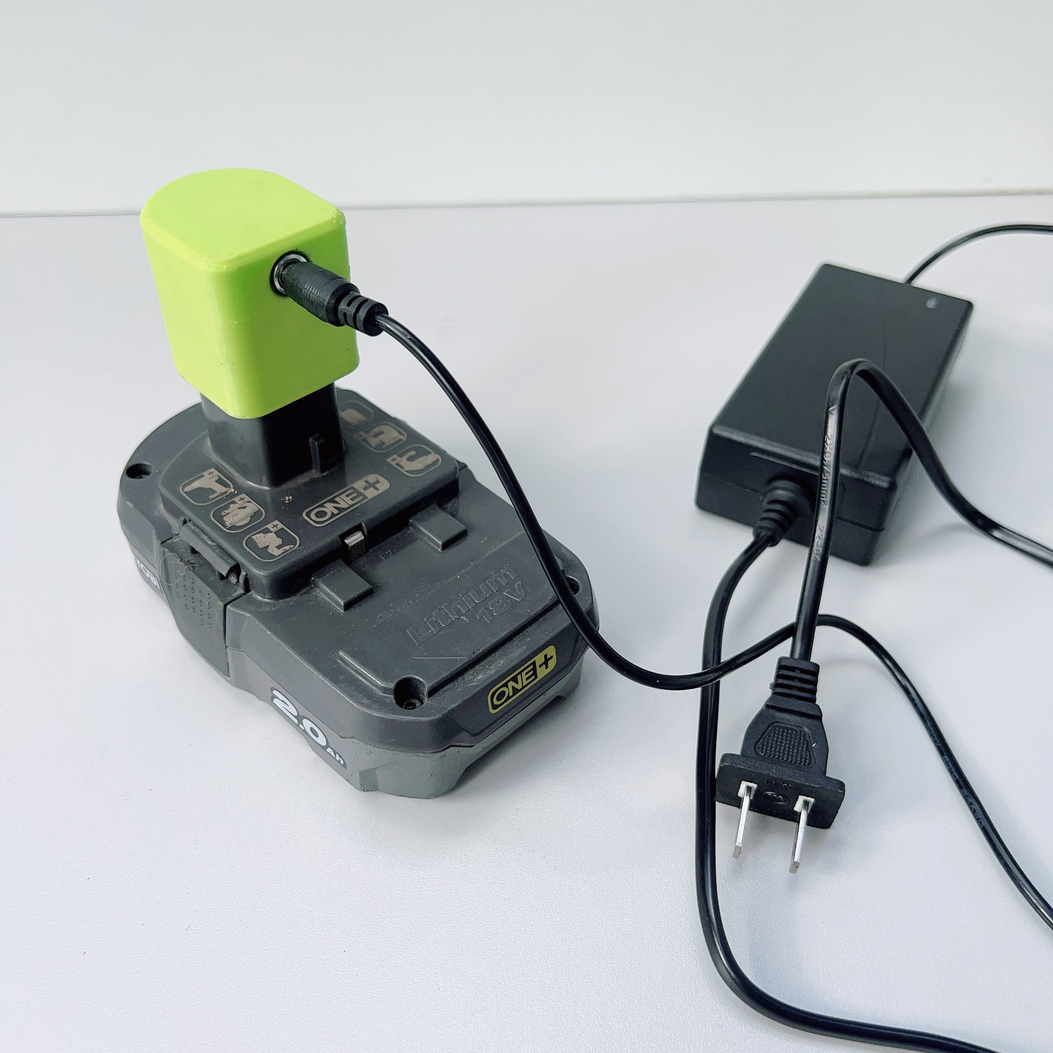 Dock Sạc Ryobi 18v Lion cho pin zin bằng adapter rời