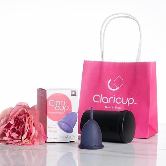 Cốc nguyệt san Claricup size L tặng kèm 10 viên khử trùng cốc