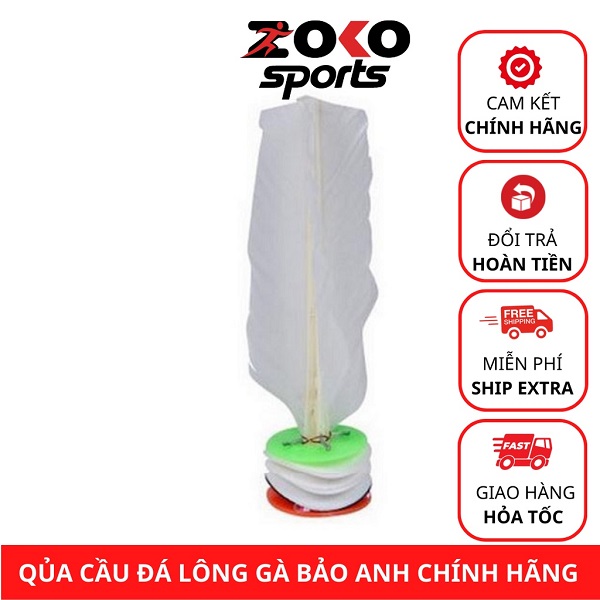 Quả cầu đá, cầu trinh lông gà loại 1 đế nhựa cao cấp ABS Bảo Anh chính hãng