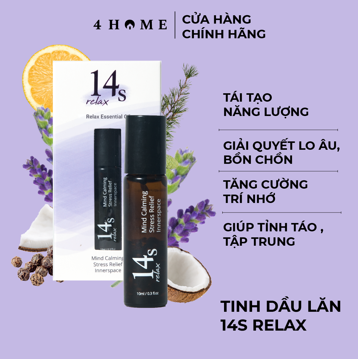 Tinh Dầu Lăn 14s - Relax 10ml