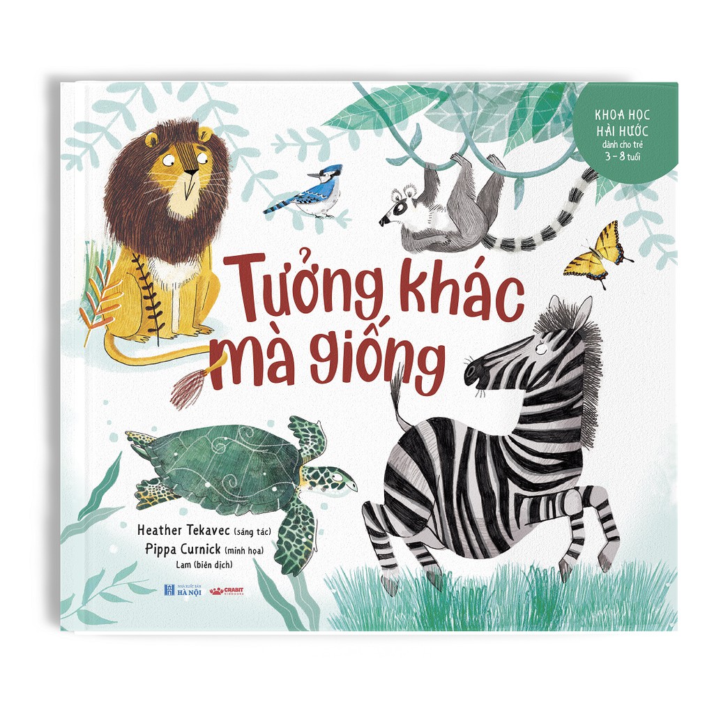 Sách - Tưởng khác mà giống - Khoa học hài hước - Crabit Kidbooks