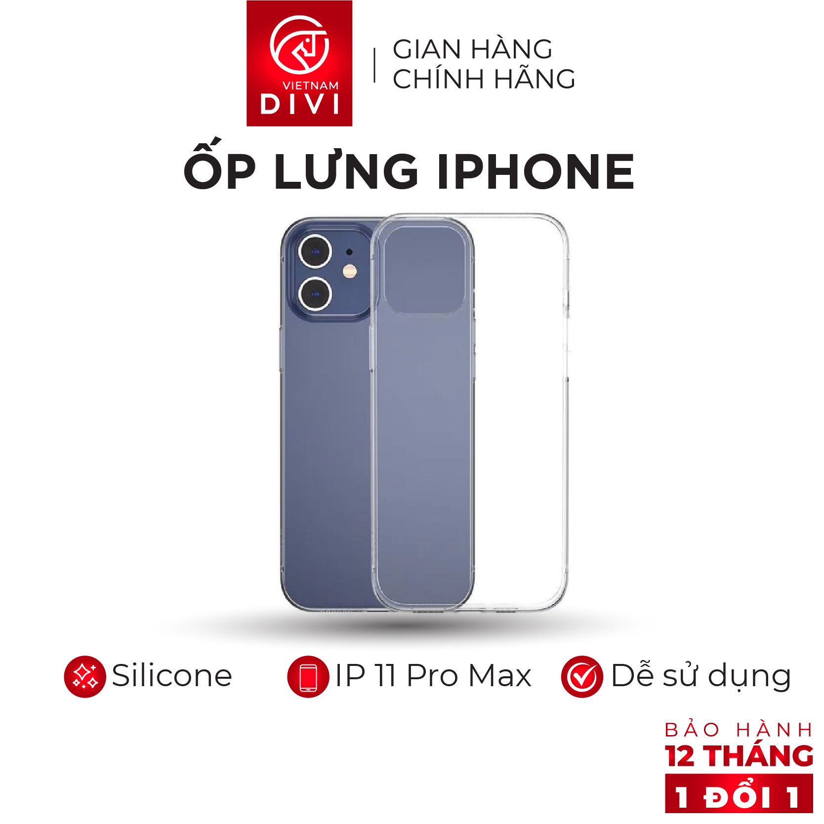 Ốp Lưng iPhone Chuyên Dụng Cho iPhone 11 Pro Max DIVI P8219 Chất Liệu Silicone Siêu Bền Đẹp Nhiều Màu Để Chọn Lựa - Hàng Chính Hãng