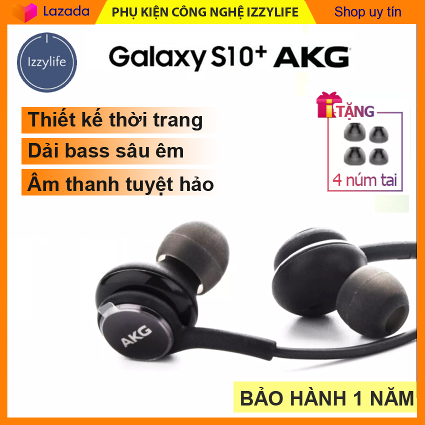 Tai nghe nhét tai có dây AKG S10, tai nghe có dây bass trầm, trong