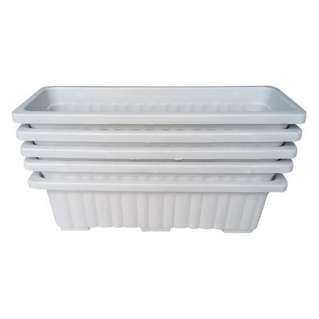 Combo 8 chậu trồng rau hoa kiểng dài 63.5cm Rộng 22cm Cao 19cm chậu trồng hoa