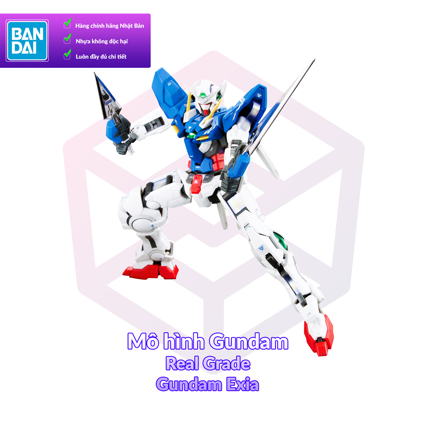 Mô Hình Lắp Ráp BANDAI Real Grade Gundam Exia