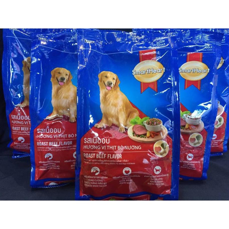 Combo 5 gói thức ăn cho chó trên 1 năm tuổi SmartHeart Adult