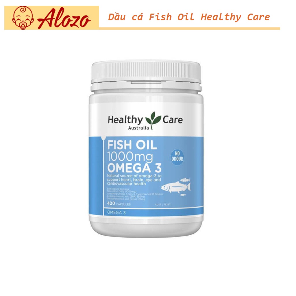 Dầu Cá Fish Oil Healthy Care Omega 3 1000mg, 400 viên Của Úc