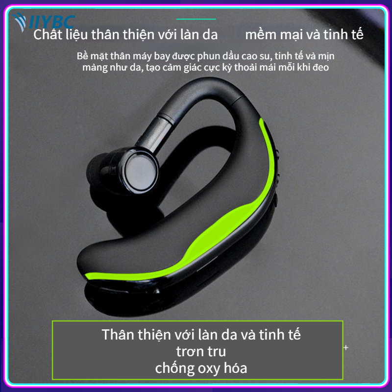 IIYBC tai nghe bluetooth f600 dành cho doanh nhân tai đơn treo tai tai nghe bluetooth thể thao không dây thời lượng pin siêu dài