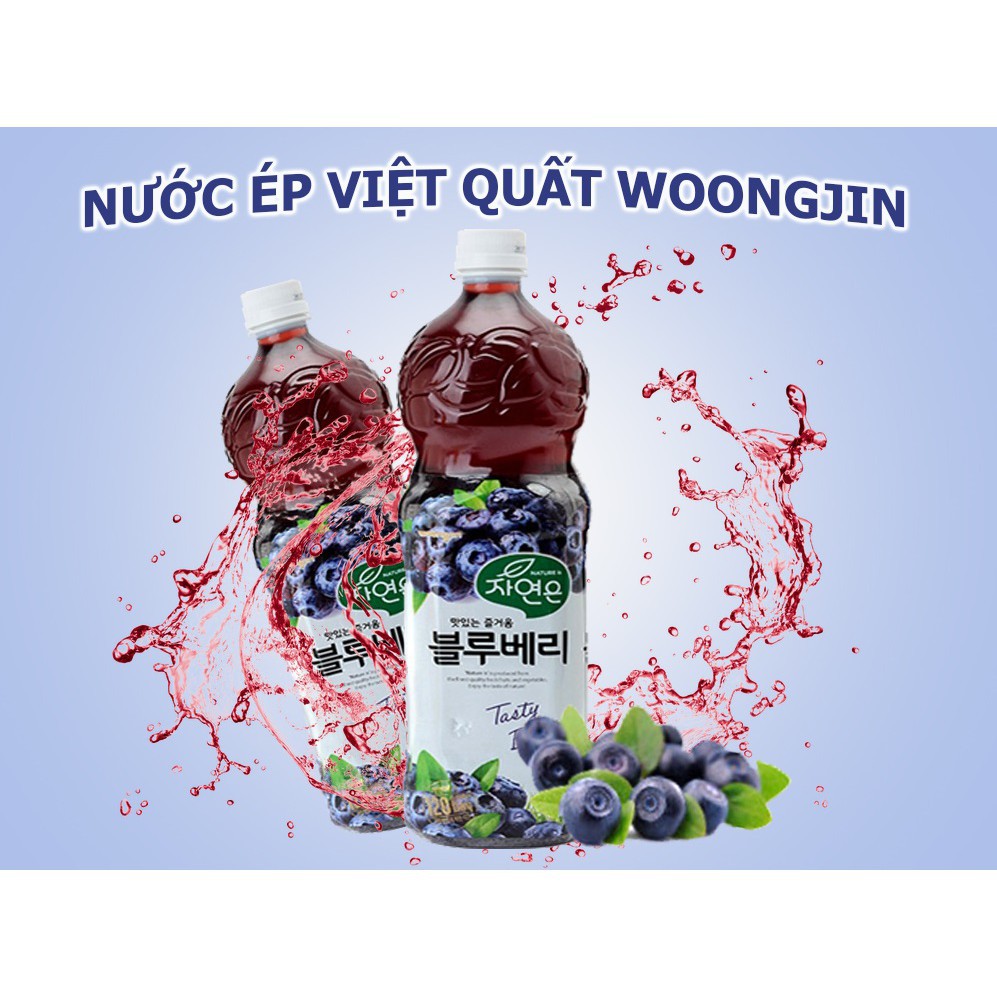 Nước ép việt quất woongjin 1.5l - hàn quốc
