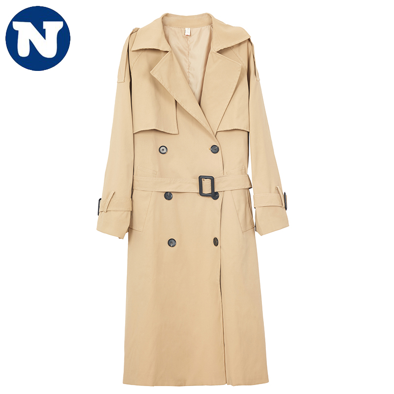 ÁO KHOÁC MANGO DÀI NÂU KEM KIỂU DÁNG THANH LỊCH PHONG CÁCH HÀN QUỐC 050-KB88_NIDALA