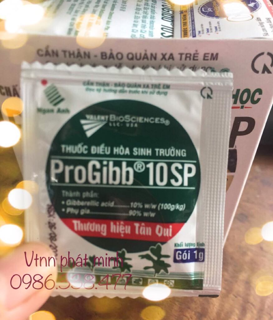 Phân bón lá progibb 10sp ga3 mỹ gói 1g