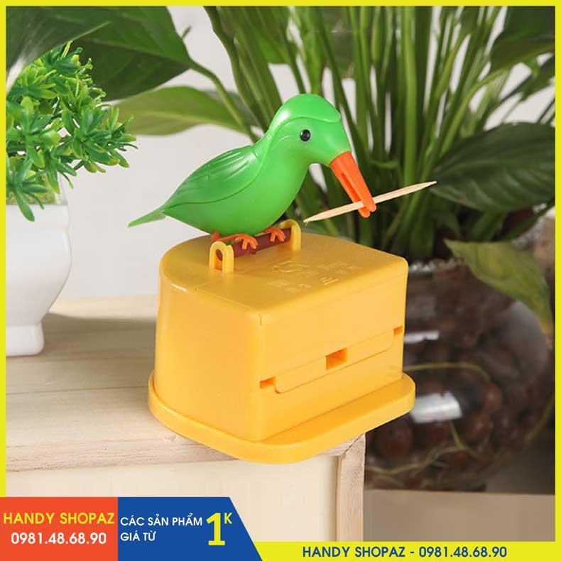 (CHỌN MÀU - Tặng Kèm 1 Gói Tăm) Chim Mổ Tăm, Gắp Lấy Tăm Tự Động Sáng Tạo POP-UP HSA1159