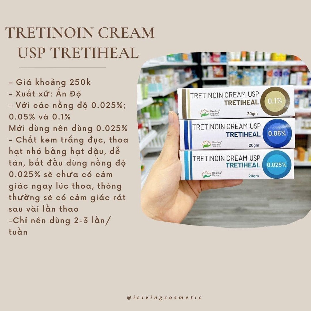 Kem giảm thâm, mụn, chống lão hóa Tretiheal