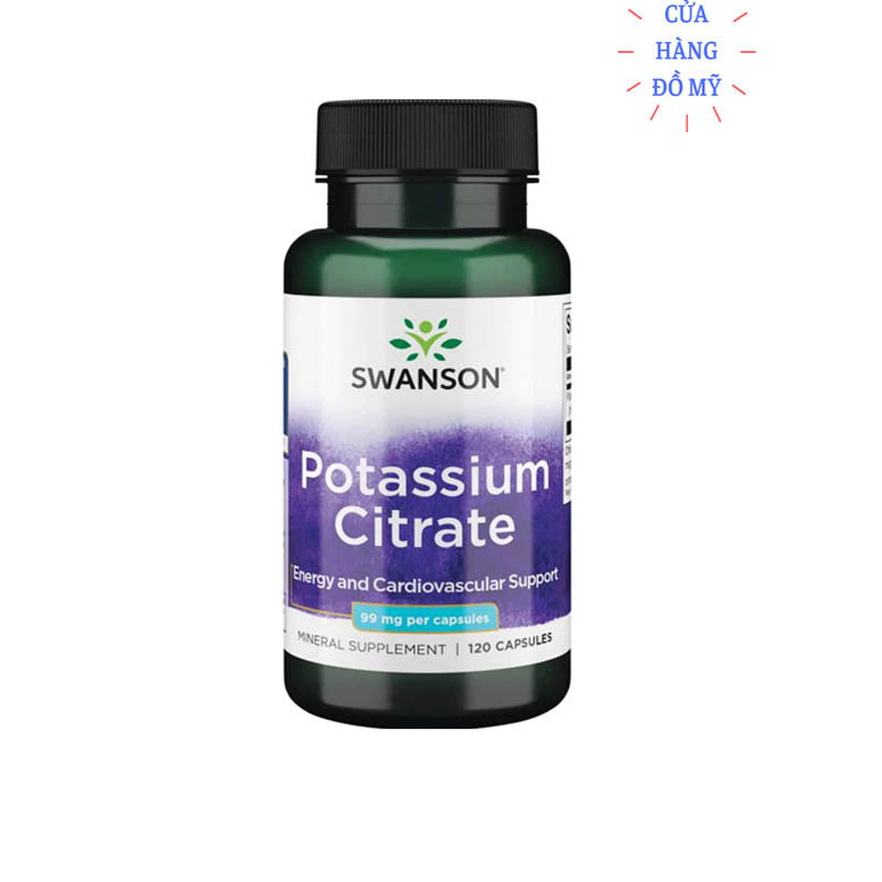Viên uống Swanson Potassium Citrate hỗ trợ lợi tiểu shop Cửa Hàng Đồ Mỹ