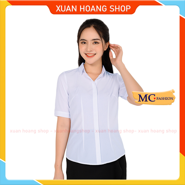 Áo Sơ Mi Trắng Nữ Kiểu Đẹp Công Sở Mc Fashion, Tay Dài, Ngắn, Cộc, Lỡ, Lửng, Size Đủ, Chất Vải Mát A280