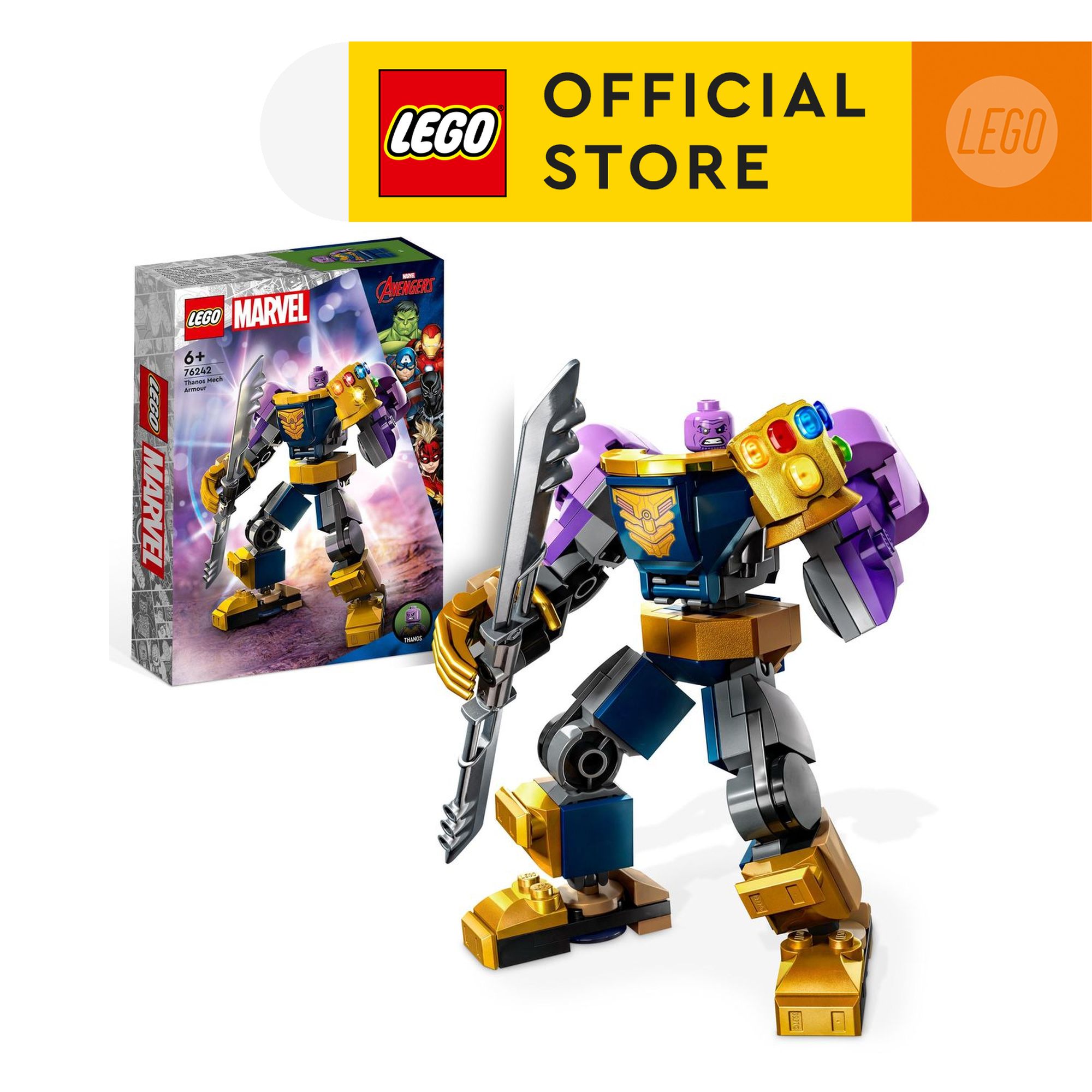 Lego super heroes marvel 76242 đồ chơi lắp ráp chiến giáp thanos