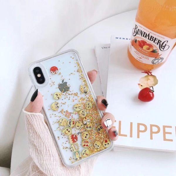 Ốp nhũ icon cảm xúc đáng yêu - iphone 6/6s plus.