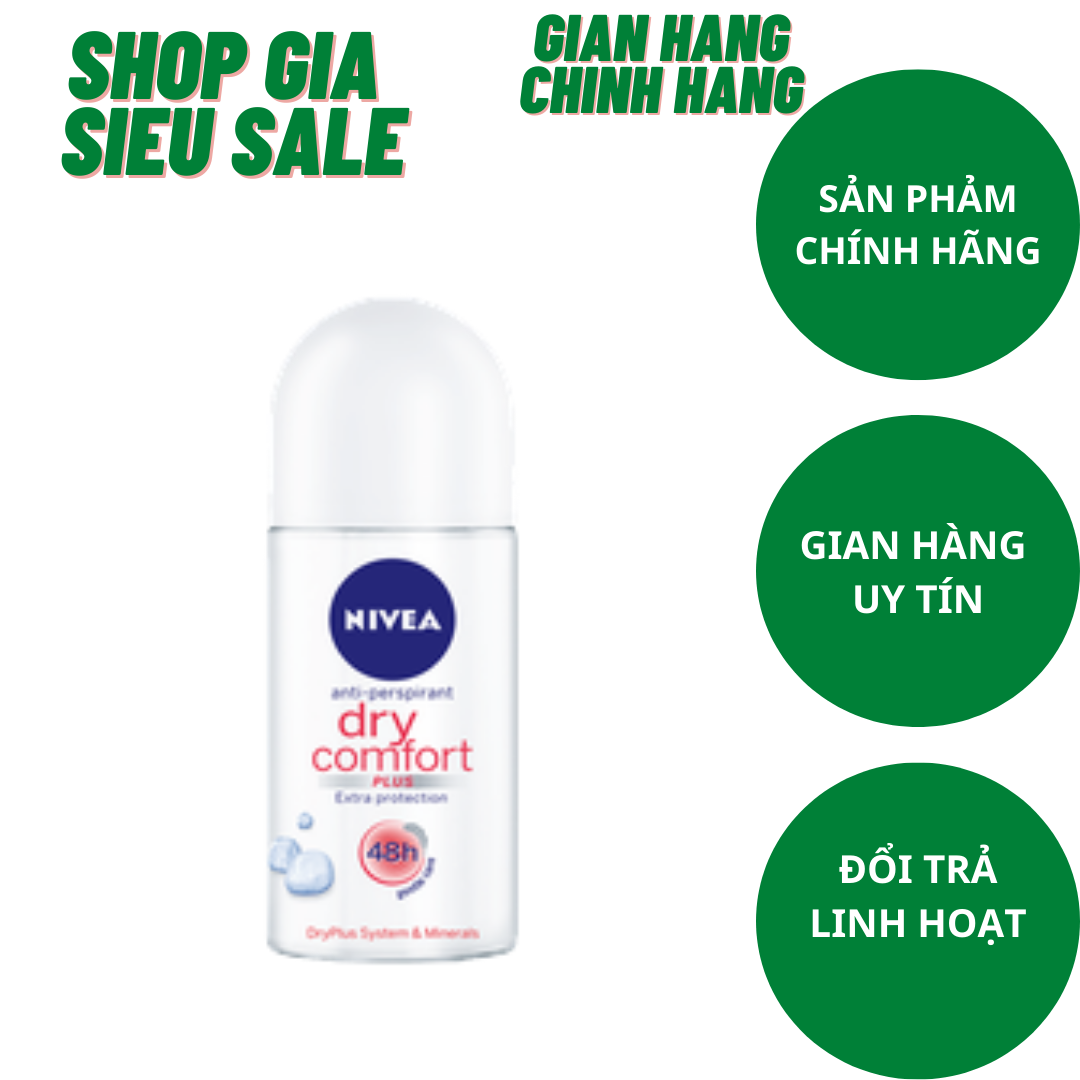 Lăn ngăn mùi nivea khô thoáng 50ml
