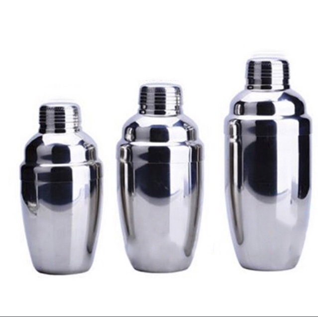 Bình lắc bằng inox không gỉ có chia vạch dung tích 350ml 530ml 750ml pha chế trà sữa, cocktail,....
