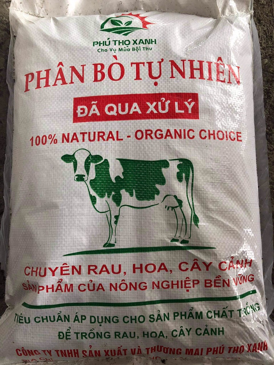 PHÂN BÒ KHÔ ĐÃ QUA SỬ LÝ BAO LỚN 5KG ( rất tốt cho cây trồng )