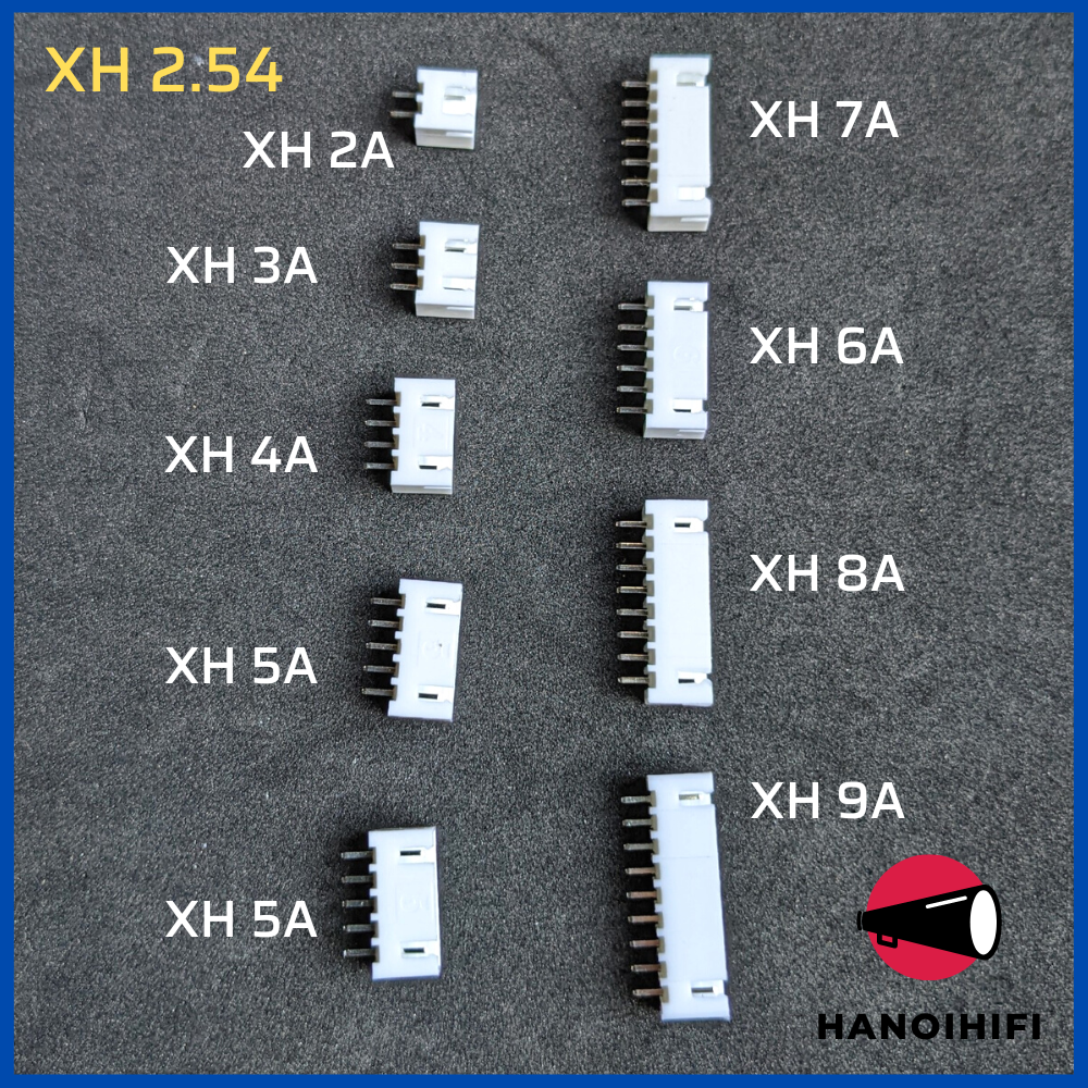 Jack đực các loại xh2.54 2/3/4/5/6/7/8/9 chân giá rẻ tiện lợi