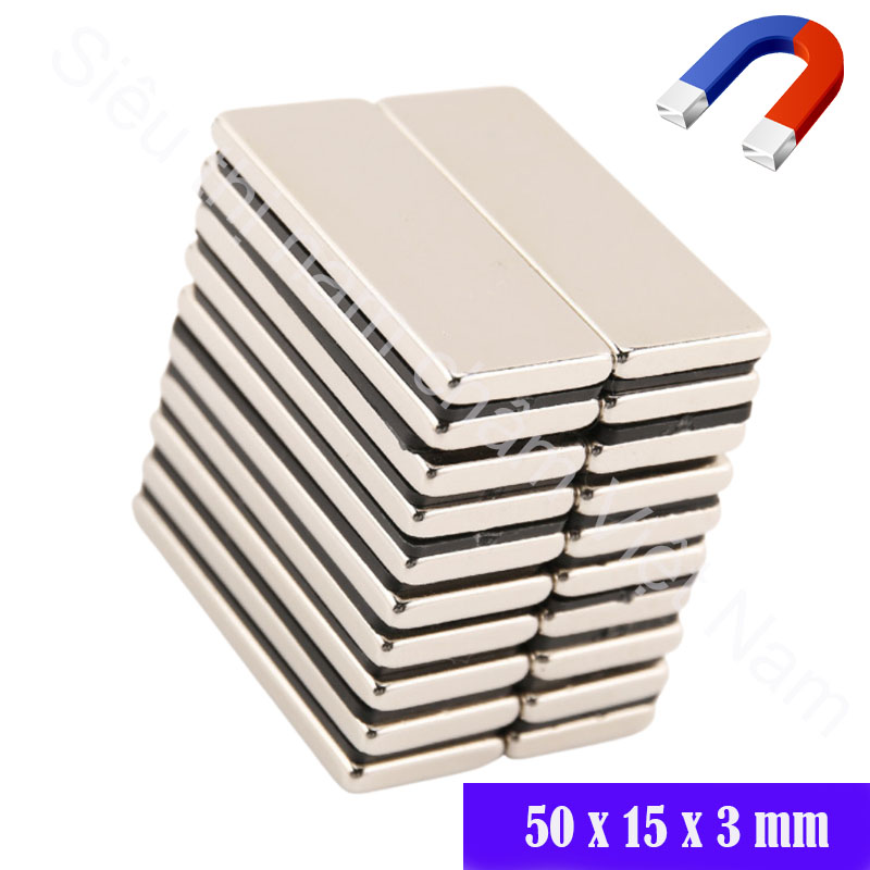 Nam châm kích thước 50x15x3mm, nam châm vĩnh cửu có lực hút siêu mạnh