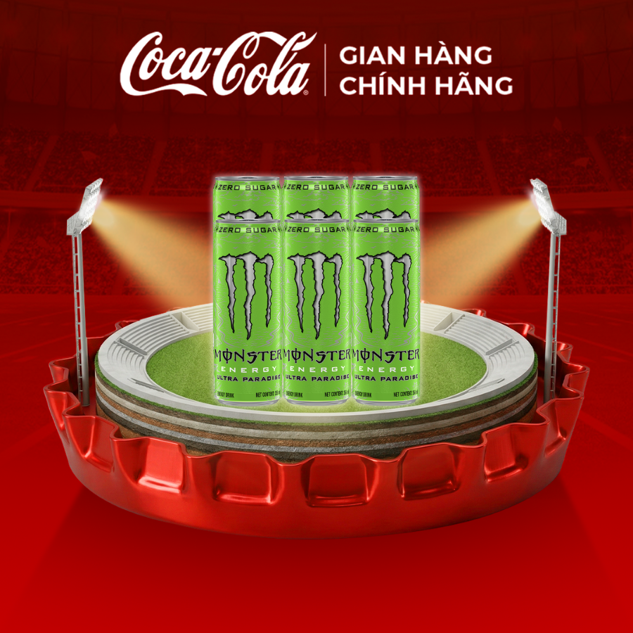 [SIÊU SALE ] Lốc 6 Lon Nước Tăng Lực Giải Khát Monster Energy Ultra Paradise 355ml/Lon Sale 4.4 Coca-Cola Chính Hãng_LD