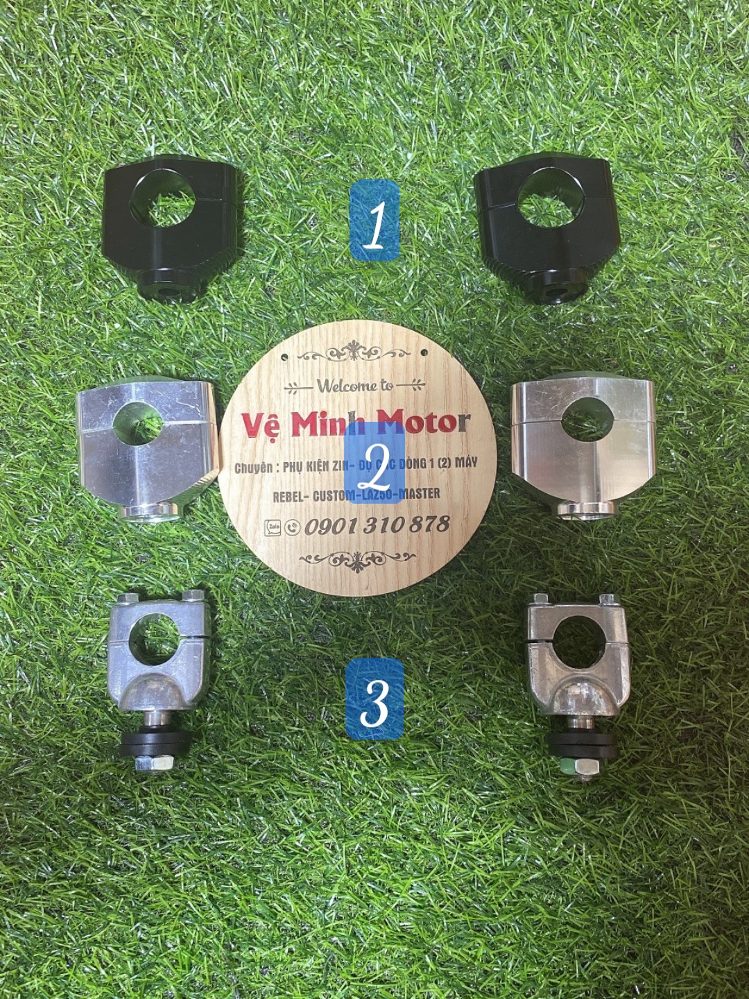 Sừng trâu bắt ghi đông - gù bắt ghi đông 22mm 28mm