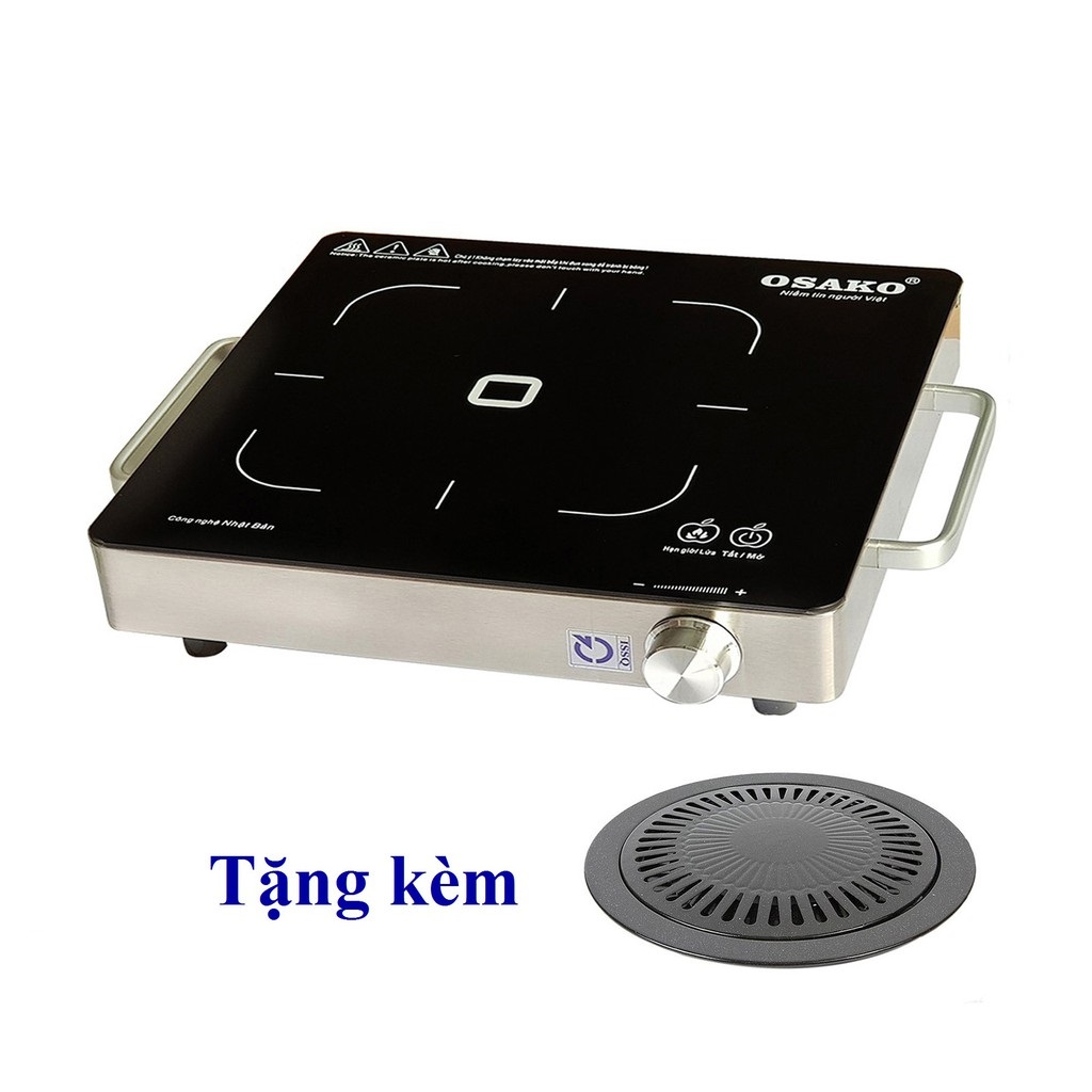 Bếp hồng ngoại 2000w mặt kính ceramic osako oha-2020