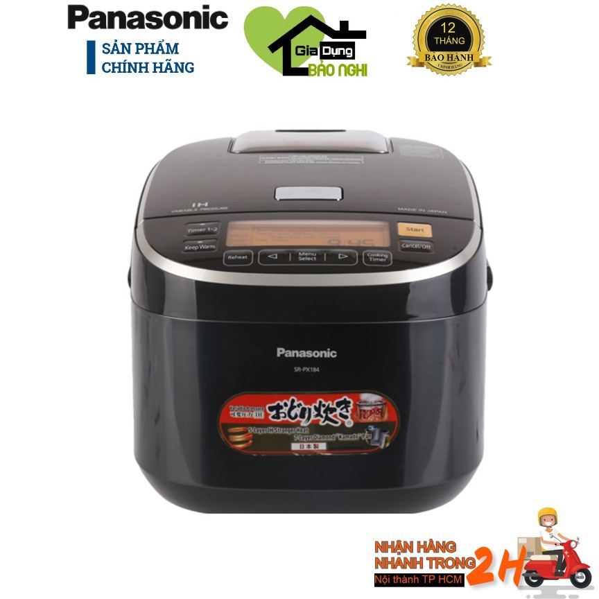 Nồi cơm cao tần panasonic sr px184kra hàng chính hãng
