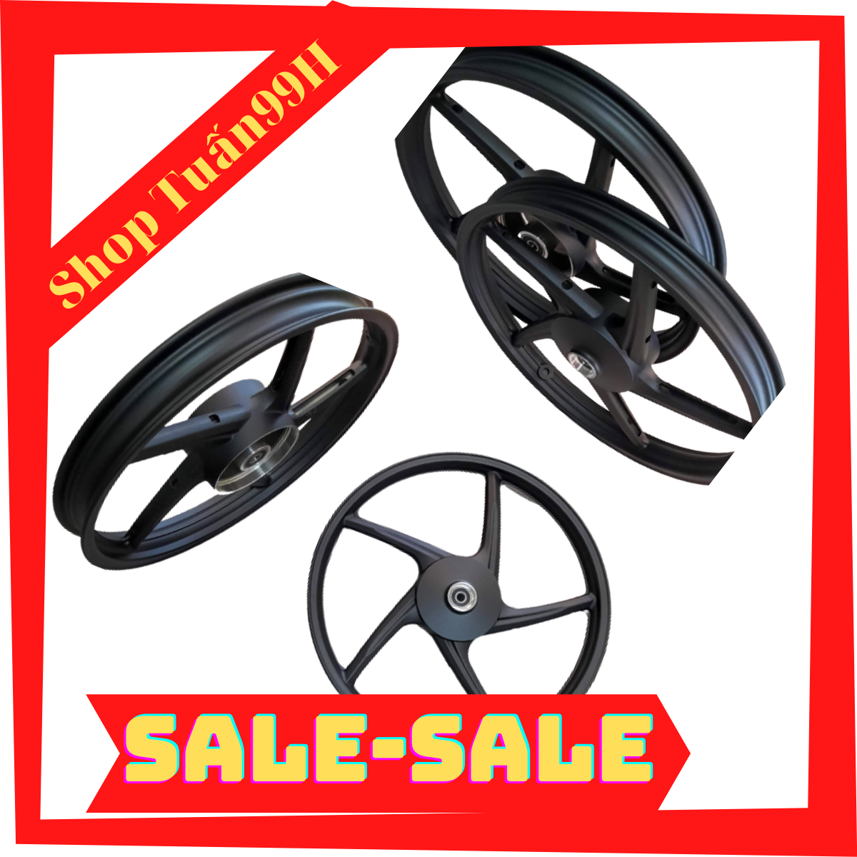 Mâm 5 cây Xmode kiểu Rapido dành cho Wave Alpha, Blade, Ws110 thắng đùm