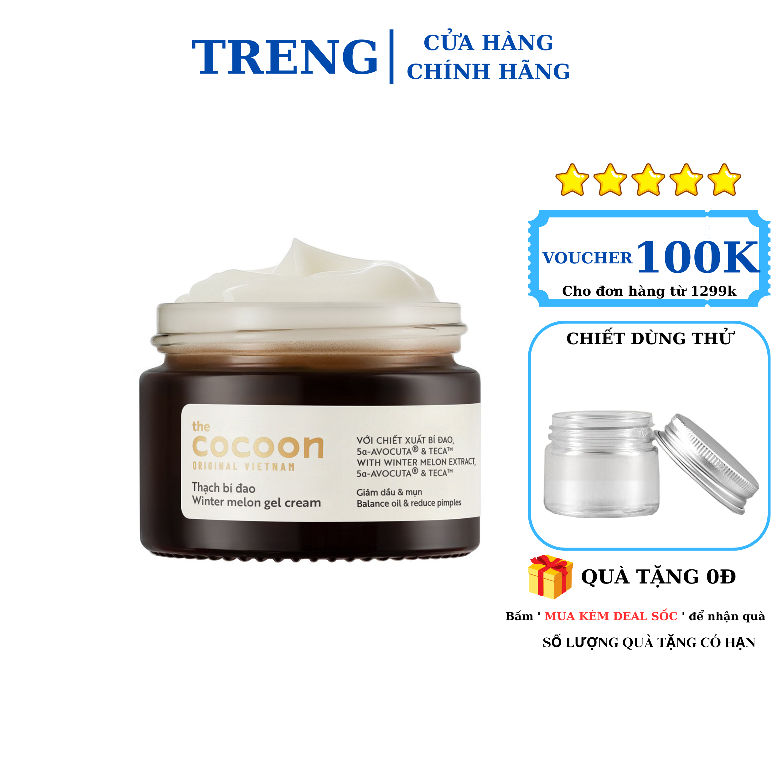 Thạch Bí Đao Cocoon Dưỡng Ẩm Cho Da
