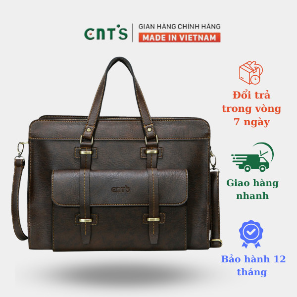 Cặp văn phòng CNT unisex đựng laptop HQ22 cao cấp