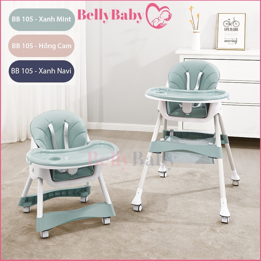 Ghế Ăn Dặm Belly Baby Full Phụ Kiện Dành Cho Bé (Model BB102 Và BB105)