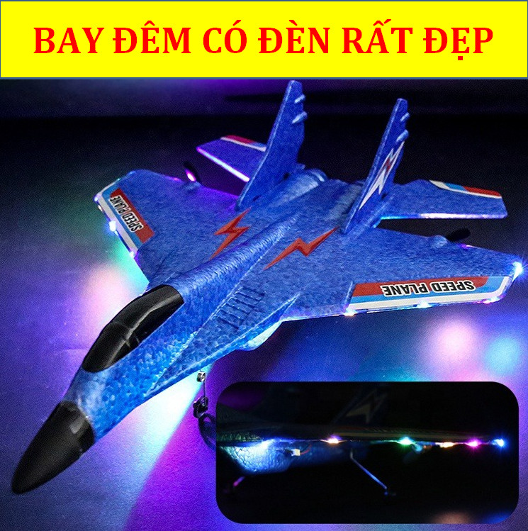 Freeship max - máy bay điều khiển từ xa , máy bay điều khiển su 27 - máy bay xanh + 1 pin