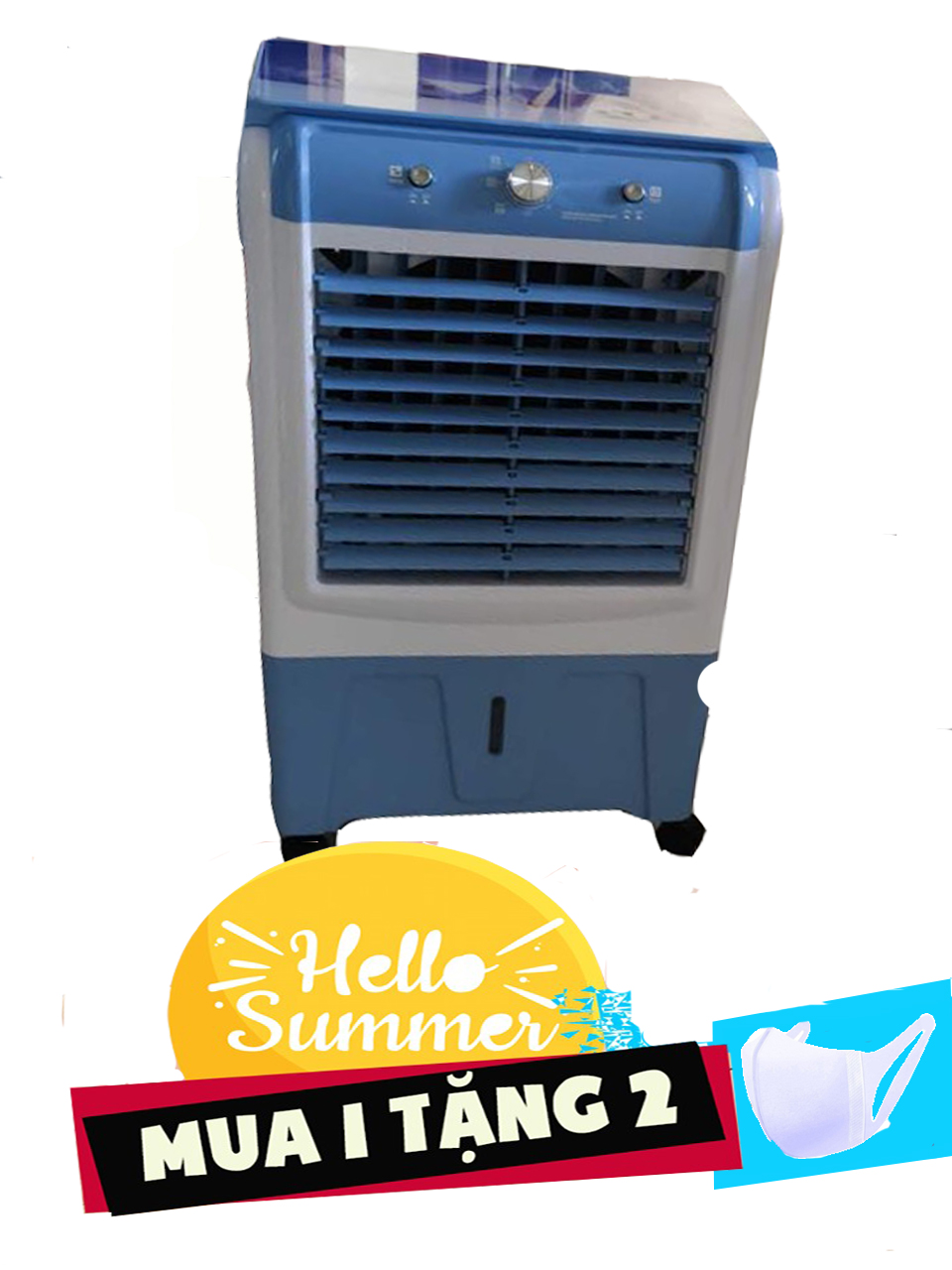 Quạt điều hòa xs 500 -công suất 120w-lưu lượng gió 5000m3/h - dung tích thùng nước 30l