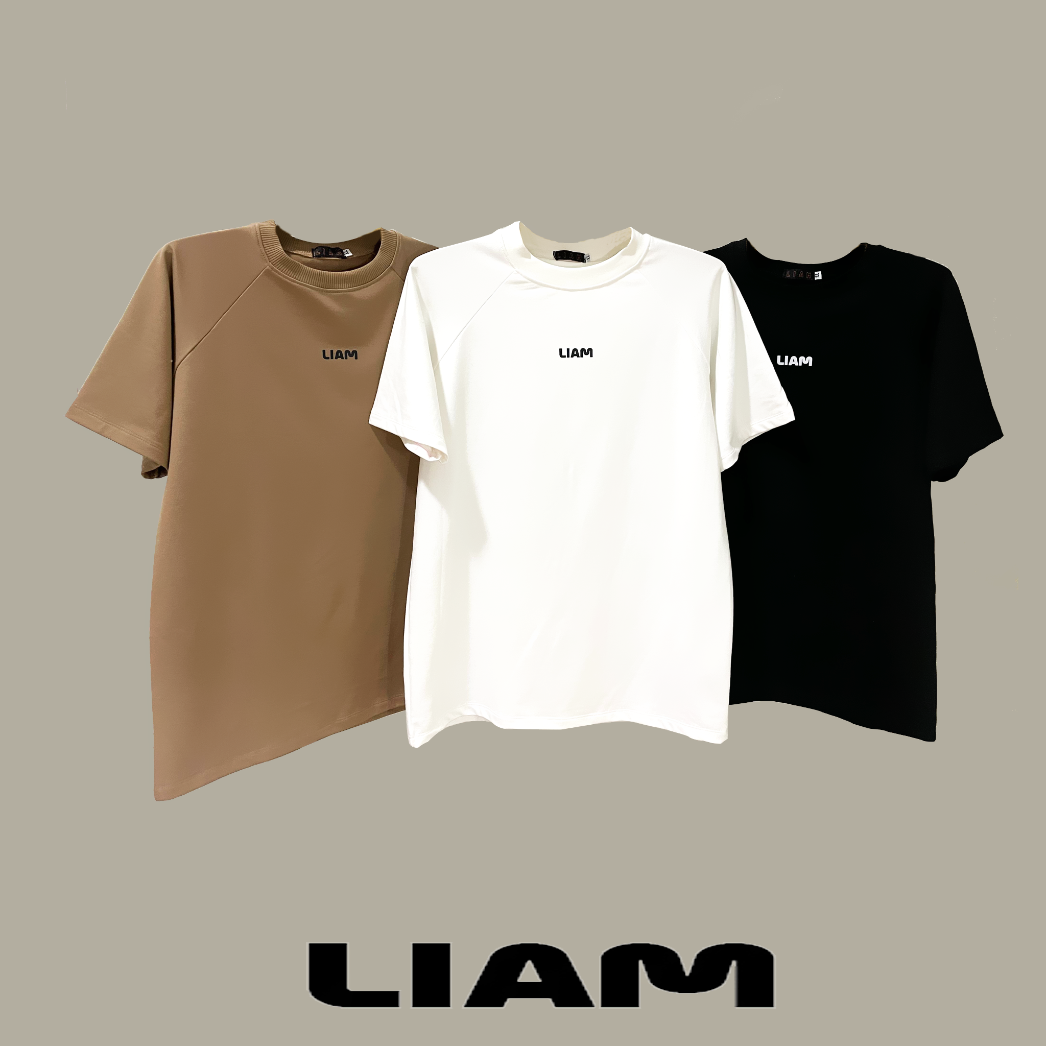 Áo thun basic "liam tee" unisex form oversize áo thun nam , áo thun nữ - liamstudio
