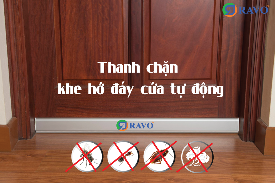 Thanh chặn khe cửa tự động RAVO