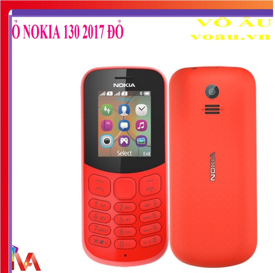 Vỏ nokia 130 tặng phím kèm theo đủ màu