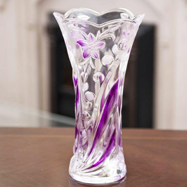 Bình bông lọ hoa thủy tinh cao 20cm cao cấp, sang trọng