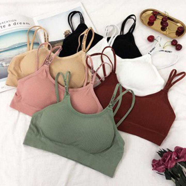 Áo bra nữ nâng ngực 43-60kg dáng lưng hình chữ U siêu sang chất cotton có mút